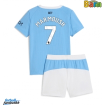 Manchester City Omar Marmoush #7 Hjemmedraktsett Barn 2025-26 Kortermet (+ Korte bukser)